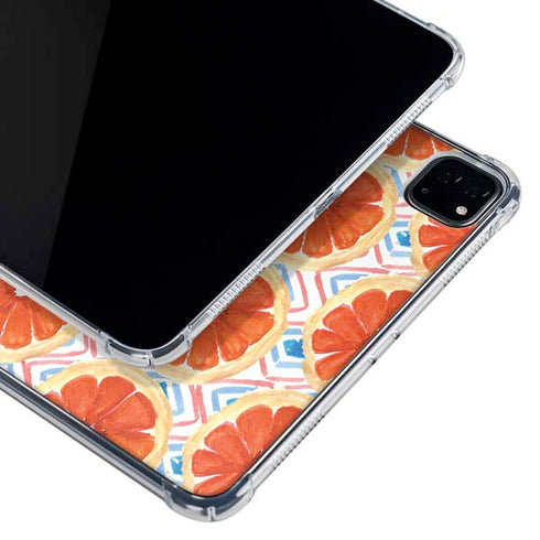 Bouffants and Broken Hearts Citrus Geo iPad Pro 12.9in (2020) Clear Case